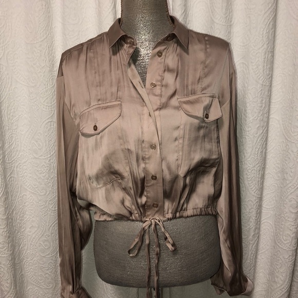 Topshop Jackets & Blazers - NWT Top Shop jacket shirt, size 8 in taupe